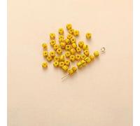 XJHDS 900/1700/4500 pièces de Perles de rocaille en Verre rayées de 3/4/5 mm, Perles de Verre tchèques colorées pour la Fabrication de Bijoux, l'artisanat pour Enfants, Les Accessoires Faits à la