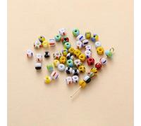 XJHDS 900/1700/4500 pièces de Perles de rocaille en Verre rayées de 3/4/5 mm, Perles de Verre tchèques colorées pour la Fabrication de Bijoux, l'artisanat pour Enfants, Les Accessoires Faits à la