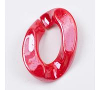 XJHWD 20 * 30MM 30 pièces Anneaux de Liaison en Acrylique Vert/Rose Anneaux de Liaison de chaîne en Acrylique connecteurs de Lien Rapide pour Bijoux Boucle d'oreille chaîne de Lunettes téléphone