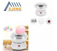 XJING Machine à barbe à papa pour enfants - Pour les fêtes d'anniversaire en famille - Avec 10 bâtonnets - 2 minutes seulement