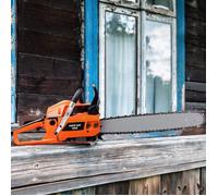 XJING-Tronçonneuse Thérmique-2 Chaînes-Guide 45 cm-2700 W-Essence pour tronçonneuses