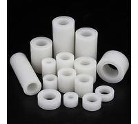 XJJDCB 200 Entretoises Nylon Blanches M4.5 Rondes Isolantes pour Vis
