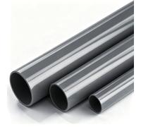 XJJDCB Tube PVC Rigide Gris 0,2 m Ø20-110 mm Lot de 5 pour Bricolage,32x2mm