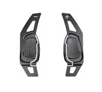 XJJJWL Palette Changement Volant pour A5 S3 S5 S6 S8 SQ5 RS3 RS4 RS5 RS6 RS7 RSQ 2 Pièces Aluminium Levier Vitesse Voiture Extension Palette Changement Volant(Black)