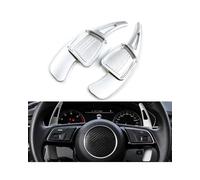 XJJJWL Palette de vitesses pour Audi A3 A4L A5 A6L A7 A8 S5 S6 S7 S8 RS3 RS6 R8 Q3 Q5 Q7 TT TTS - Aluminium - Argent - Moderne - Poignées de changement de vitesse pour voiture