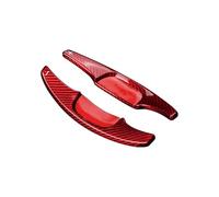 XJJJWL Palette Vitesse Au Volant pour Mazda 3 2020 2021 2 Pièces Extension Volant Voiture en Fiber Carbone Palette Changement Vitesse Manette Vitesse Palette(Red)