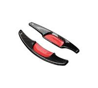 XJJJWL Palette Vitesse Au Volant pour Mazda 3 2020 2021 2 Pièces Extension Volant Voiture en Fiber Carbone Palette Changement Vitesse Manette Vitesse Palette(Black)