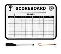 XJKLBYQ 1 Set Golf Scorecard 9.65x6.7 Pouce Portable Effrayable Golf Scorecard Book Whiteboard Blanc Dry Erase Score Carte avec Pen & Lonyard for Men Women Golfer, marqueur Boards