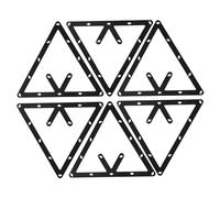 XJKLBYQ 6pcs Magic Ball Rack Sheet Magic Rack, Pool Bol Sheet Billard Solder, Triangle Cue Accessoires 8, 9 et 10 Pack Combo