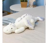 XJKLBYQ Animal en Peluche de Dragon, 43 Pouces Carton Mignon Dragon Bragon avec Aile, Animal en Peluche géant Doux et Confortable pour Enfants Décoration de Chambre Chambre garçons, Blanc