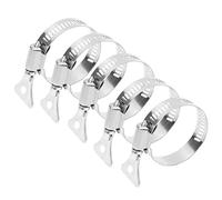 XJKLBYQ Anneaux de Montage pour mât de Drapeau en Acier Inoxydable, Anneaux pour mât de Drapeau, Accessoires pour mât de Drapeau, adaptés à l'extérieur pour 25-38mm, 5 pièces, Boutons-Pression