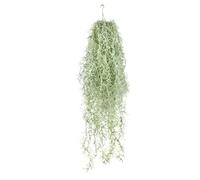 XJKLBYQ Artificial Spanish Moss Faux Hanging Greenery Moss 31.5 Fake Air Plant Looks Real for Home Outdoor Decoration Pack of 1 Green