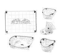 XJKLBYQ Assiette de Bol Pliable | Bols et Assiettes Pliables, Vaisselle de Camping Portable, plaques de Pliage gratuites BPA de qualité Aliment