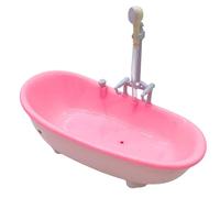 XJKLBYQ Baignoire de Maison de poupée, Baignoire électrique pour bébé avec pulvérisateur Douche, 6, 5x8, 8x3, 7 décoration Meubles Salle Bain Miniature