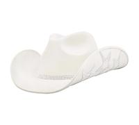 XJKLBYQ Chine de Cow-Girl en, Disco Cowboy Hat, Western Nashville Bachelorette Party Hat, White Wide Brim Free Size Cow Girl Hat