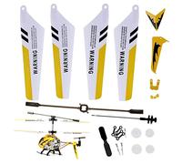 XJKLBYQ Connect Buckle Decorations Helicopter, RC Hélicoptère Pièce de Remplacement, Remplacement Bar Jaune A Hélicoptère Blade Connect, S Balance de Queue RC Blades de Secours pour RC Helicopter