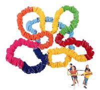 XJKLBYQ Cooperative Stretchy Band Elastic 118.11 Pouces Colorful Portable Tug of War Corde Bands d'exercices en Toison résistant