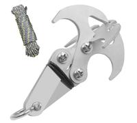 XJKLBYQ Crows Grappling | Acier Inoxydable Pliant Grappling Crochets extérieurs Griffes de l'escalade multifonctionnelles Outil d'escrocue de Secours de Voyage de Secours, de Survie