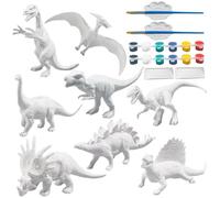 XJKLBYQ Ensemble de peinture pour tout-petits, bricolage de peinture dinosaure pour enfants, jeu pour enfants 3D Dinosaur, art réutilisable pour garçons, style 2, dessin