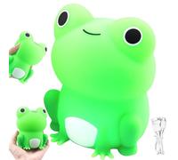 XJKLBYQ Frog Light For Kids Timer Dimmable Frog Lampe rechargeable Pat mignon Night Light Soft Eye Caring Cartoon Frog Frog Lampe de nuit pour les enfants, lampe de grenouille
