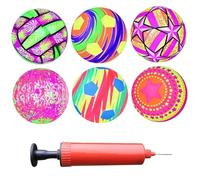 XJKLBYQ Glow in The Dark Soccer Ball, 6pcs éclaire Les Boules, rebondissant Balle à LED, en Vinyle Light Up pour Enfants garçons et Filles, Couleur aléatoire