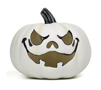 XJKLBYQ Lanterne de Citrouille d'halloween, Citrouille de lumière réaliste, en Plastique 9 Pouces Creux avec Visages pour décor Table d'halloween intérieur extérieur