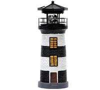 XJKLBYQ Lighthouse Solar Light Tall Tall IP44 étanche à résine étanche Lampe au Phare avec Un Phare Solaire de Style LED Rotatif à 360 degrés pour Les décorations de Jardin de Jardin de Jardin