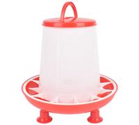 XJKLBYQ Mangeoire à Poules 3kg, mangeoire à volailles Anti-éclaboussures pour Poules/Canards/Chiches/Oiseaux, mangeoire à Poules en Plastique Amovible avec Pattes|Mangeoires à volailles