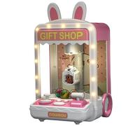 XJKLBYQ Mini Machine à Griffes, Machine à Griffe pour Enfants avec Mini Peluche ＆ Capsule Toys, Jeu d'arcade Mini Distributeur Automatique avec Sons et Musique pour Filles - style2