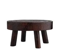 XJKLBYQ Mini-Tabouret en Bois Rond décortif, Stands de Plante en Bois Tabouret de Jardinage Plant d'intérieur Stands de Jardin à Grains en Bois Vintage