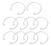 XJKLBYQ MR11 retenue à la Bague de Ressort, 10 Packs diamètre 35 mm Support de bulbe halogène LED, en éclairage encastré - en Forme de cœur