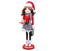 XJKLBYQ Noisette de Noël pour Fille, Ornement de Casse-Noix en Bois en Bois, Figurines de Casse-Noisette avec Dessert pour Les étagères de Cuisine Table de Noël décor de Noël