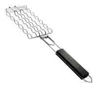 XJKLBYQ Panier de Grill à la Saucisse, 6 Hot-Dogs en métal en métal avec Une Longue poignée, Outil de Barbecue antiadhésif pour Le Pique-Nique, Le Camping, la Cuisine en Plein air