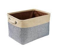 XJKLBYQ Panier de jouets chiens Boîte de rangement de jouets pour animaux de compagnie poubelle de jouets pour organiser des vêtements gris, bac de jouets pour chiens