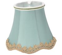 XJKLBYQ Petite Lampe Shades pour la Table de Chevet | Abat-Jour en Tissu Vintage avec Clip en Dentelle en Or sur l'ampoule Protective Decorative Small Shade pour Mur et Plafond Lampe