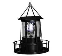 XJKLBYQ Phare Solaire avec Balise rotative, Phare à énergie Solaire à LED, par Cour de Lampe rotative à 360 degrés.