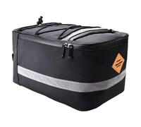 XJKLBYQ Sacoches de vélo, Sac à vélos en Cuir PU 15L PU 15L avec Cravate élastique, Sac à Fermeture éclair réfléchie avec Boucle de Fixation pour Le vélo extérieur, Packs siège