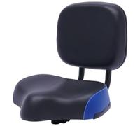 XJKLBYQ Selle à vélo, siège de vélo avec Dossier réglable, Coussin de Repos à Dos Doux pour Le Tricycle Mountain MTB (Bleu)