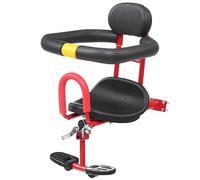XJKLBYQ Siège de vélo d'enfants, Chai de Selle Douce, Porte-siège sécurité pour Enfants à montée Avant avec pédale Pied et Garde-Corps en Forme U pour bébé
