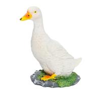 XJKLBYQ Statue de Canard Résine Décor de Canard Déculpture du Jardin Ornements de Jardin extérieur Figurine Blanc, Ornement de Sculpture de Jardin