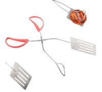 XJKLBYQ Tongles de spatule Tongs BBQ Lourds 14, 4 '' Grill à Long Terme 2 en 1 spatule et Acier Inoxydable pour Steak, œuf, crêpe, Tortilla, Hamburger, Barbecue pour Gril