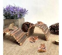 XJKLBYQ Tunnel de cobaye, échelle de Lapin en Bois cachette de Lapins, Maison, Tunnel, rongeurs mâchant Les Jouets pour cobaye, Chinchillas, hérissons, furets, Rat et Petits Animaux m