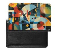 XJLAPWS Étui De Protection De Passeport Sciences Mathématiques Géométriques Colorées Étui De Passeport en Cuir PU avec Fente pour Carte De Crédit