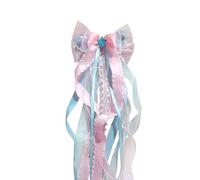 XJLyaya Nœud pour Sac de Écolier Purple, Grand Noeud 3D, Papillons Ruban Décoratifs pour Mariage, Décoration de Rentrée Scolaire, Sac Cadeau, Admission à l'école, Environ 60 * 20cm (Bleu Rose)
