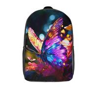 XJmoney Sac à dos coloré papillon sac d'école sac à dos pour filles garçons sacs à dos grande capacité sac à dos pour enfants sacs d'école légers pour enfants étudiants 17 pouces