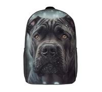 XJmoney Sac à dos d'école pour enfants Cane Corso Dog Teen Fashion Sac à dos Sac à dos décontracté Garçon Fille Sac d'école pour adolescents Sac à dos imprimé 3D 17 pouces