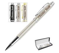 XJone Stylo Personnalisé avec Gravure, Stylo Personnalisable de Prénom pour Homme Femme, Encre noire et 0.7mm