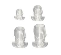 XJPXFQ 4 pièces plug anal creux ensemble de plug anal, tunnel anal S/M/L/XL plug anal plug creux spéculum anal expansion du vagin douche anale SM jouet sexuel for hommes femmes