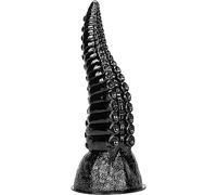 XJPXFQ BDSM 35,5 cm XXL énorme gode tentacule Plug Anal 2 Couleurs avec Ventouse gode en Silicone Souple extenseur Anal Plug Anal vagin Anal Jouets sexuels for Hommes Femmes(Schwarz)