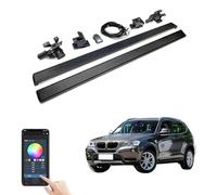 XJPZFC Marchepieds électriques rétractables compatibles avec BMW X3 2012-2017 | Marchepieds latéraux antidérapants à déploiement Automatique et Barres Nerf en Aluminium aéronautique(with Light)